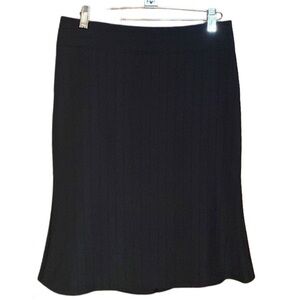 Vintage Giorgio Armani black wool Tulip midi Skirt sz 4